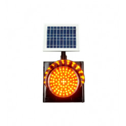 Светодиодный светофор с солнечной панелью MFK 9520 24 x 24 см жёлтый